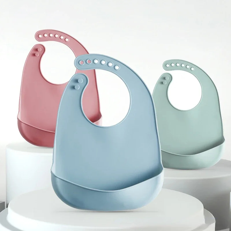 1/2pcs 아기 턱받이 조절 가능한 방수 턱받이 아기 - Waterproof Baby Bibs Silicone 리뷰 및 가격
