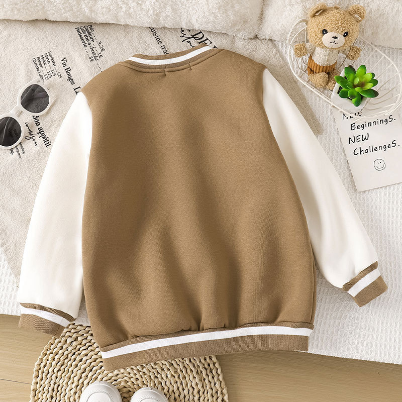 어린이 양털 야구 재킷 소년 소녀 가을 겨울 코트 어린 - Toddler Boy Winter Fleece Jacket 리뷰 및 가격