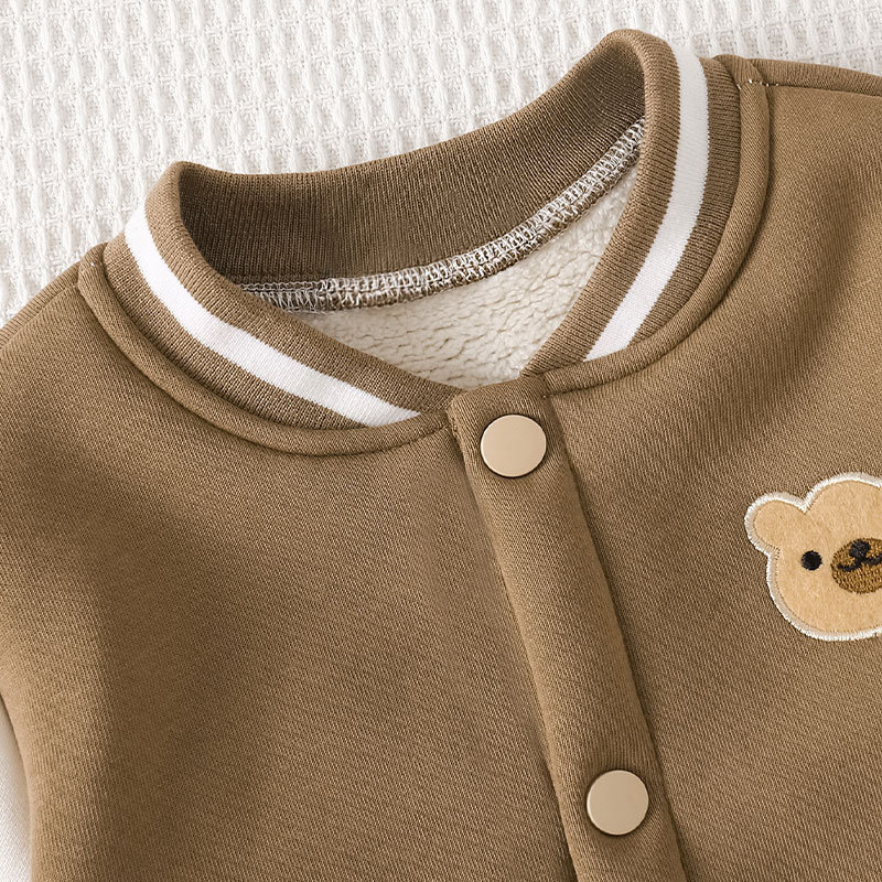 어린이 양털 야구 재킷 소년 소녀 가을 겨울 코트 어린 - Toddler Boy Winter Fleece Jacket 리뷰 및 가격