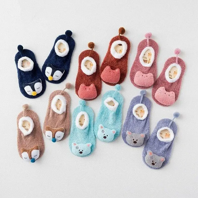 아기 양말, 겨울용 두꺼운 따뜻한 신생아용 면 양말,  - Unisex Baby Socks Non Slip 리뷰 및 가격