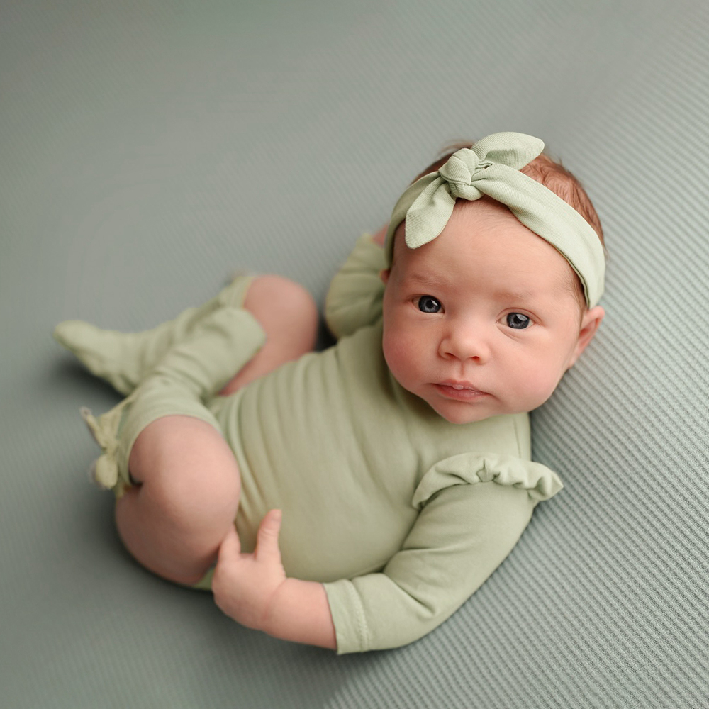 신생아 사진 촬영 소품 러플 롬퍼 아기 사진 촬영 의상 - Infant Photography Props Outfit 리뷰 및 가격